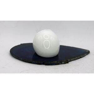 1970's Handblown White Glass Ring